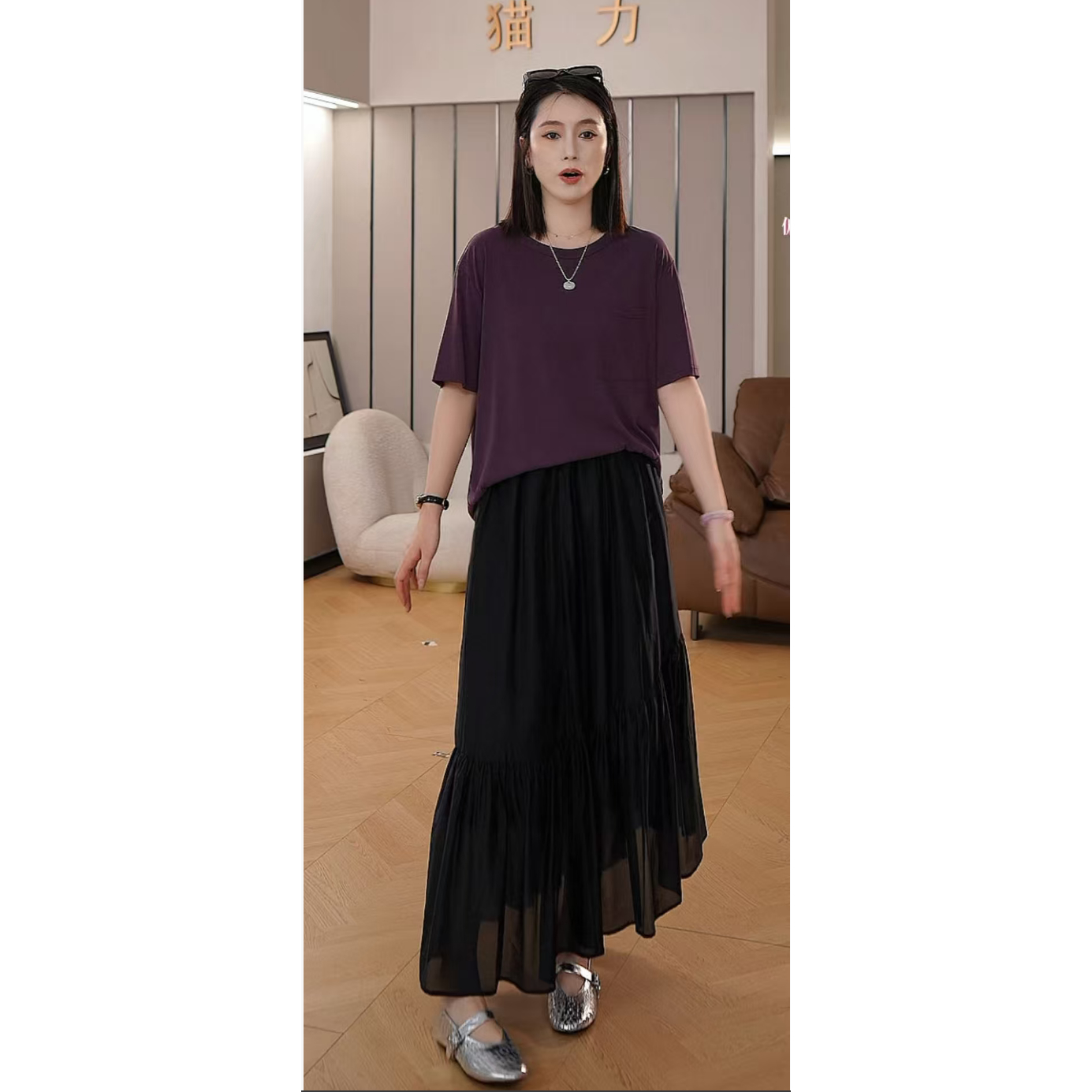 【潇潇&不加单的款&可以搭配所有下半身】长60夏季新款Q260019