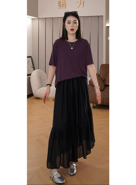 【潇潇&不加单的款&可以搭配所有下半身】长60夏季新款Q260019