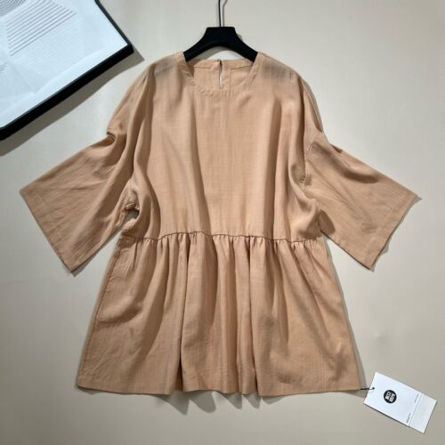 乐乐-美林姐妹丨遮臀版娃娃衫丨套洗衣袋真丝档机洗 长73  WS836