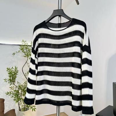 【潇潇&可套洗衣袋机洗&高精工】长55.5 春季针织上衣1809