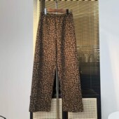 冬款 小弯刀弹力豹纹裤 建议搭黑色上衣 潇潇 长99 WK702