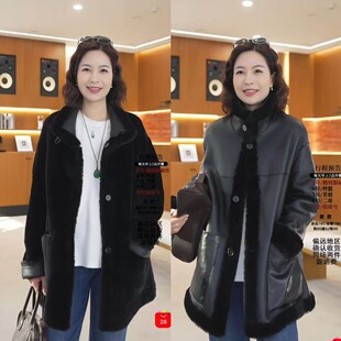 长72 潇潇 朝外穿 建议皮版 98073A 两面穿拉贡皮毛一体