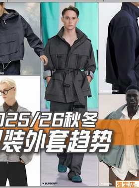 C383男装2025-26秋冬外套趋势 服装设计款式开发参考图片资料素材