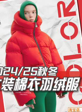 C297女装2024-25秋冬棉衣棉服羽绒服款式图片 服装设计资料素材