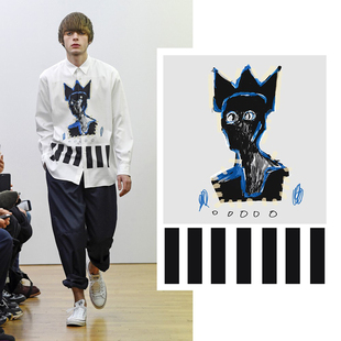 Y24 男装走秀大牌 定位面料印花图案 高清AI PS图片素材