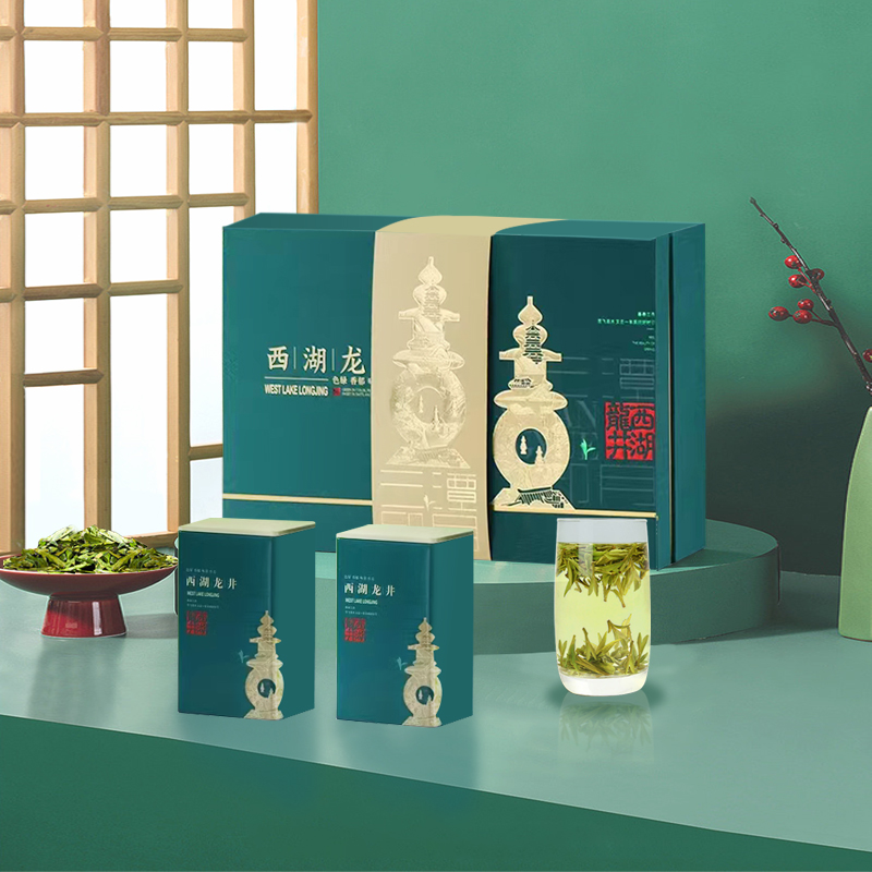 2025新茶杭州西湖龙井龙坞明前特一级茶叶绿茶礼盒装送长辈250g