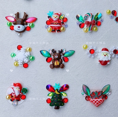 圣诞节儿童面部彩绘眉心贴舞台表演化妆贴纸立体玩具贴纸手工贴纸