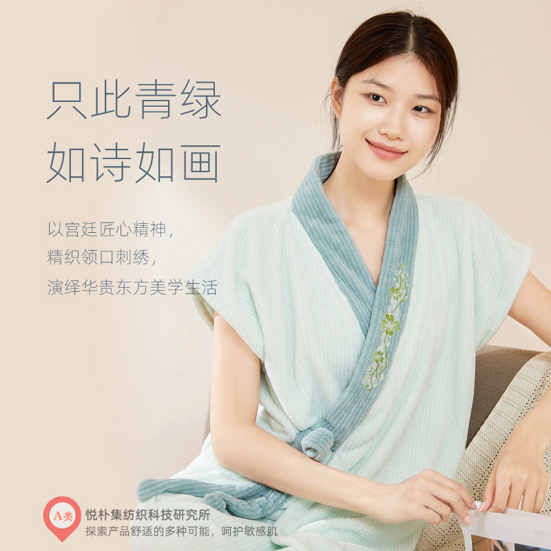 吸水浴巾浴袍穿式速干女春夏款大夏天洗完澡穿的裹巾图片