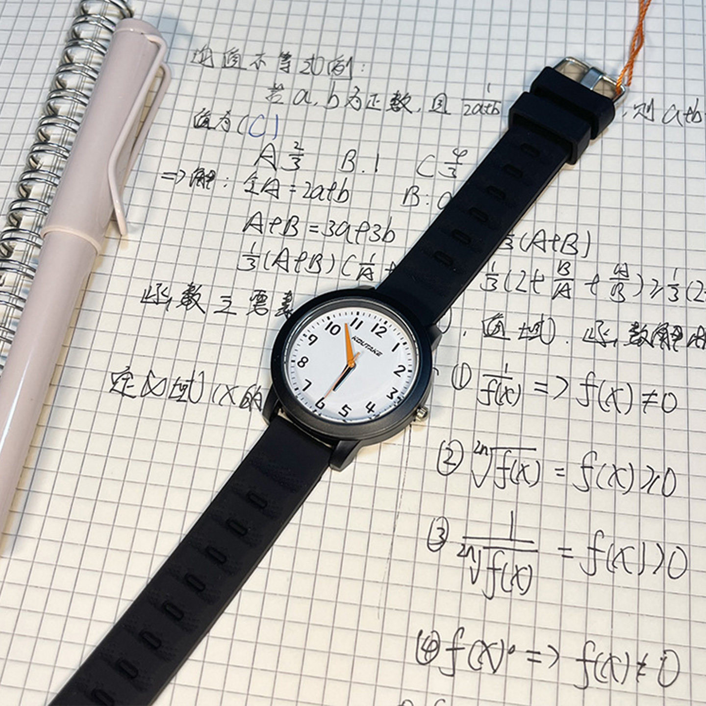 ins风简约手表女学生初高中2025新款考试专用只看时间石英表女生