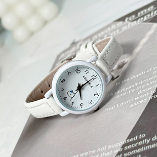 手表女款初中学生初高中专用只看时间多巴胺卡通儿童女孩小表盘