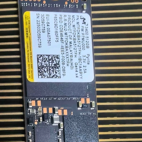 Micron/美光3400 512g 1024GB M.2 NVMe固态硬盘 PCIE4.0×4  ssd