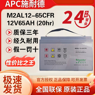 65CFR铅酸蓄电池12V65AH免维护通信基站船舶备用 APC施耐德M2AL12