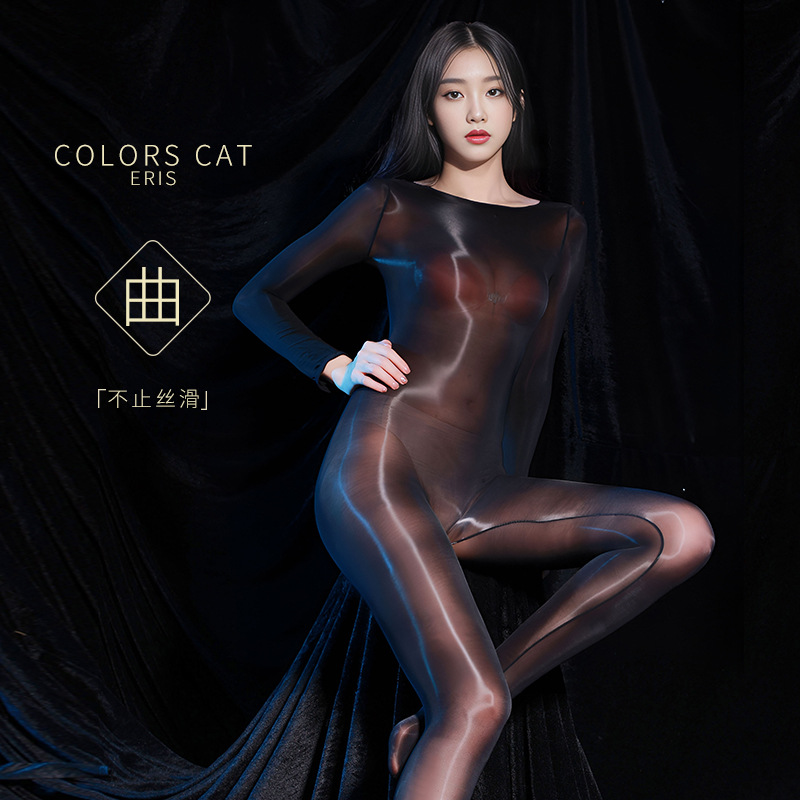 超薄连体衣油光丝滑枪弹分离