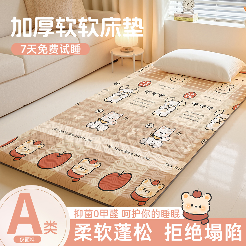 打地舖神器睡垫床垫租房专用家用卧室榻榻米软垫学生宿舍单人床褥