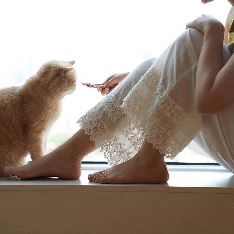 2024丝绵舒适透气蕾丝花边衬裤