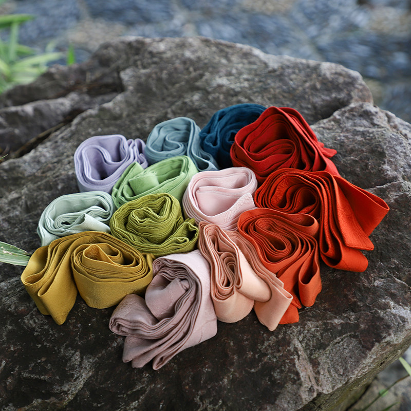 半城原创汉服 汉服配饰 1.5米长13色柔软棉质提花汉服发带