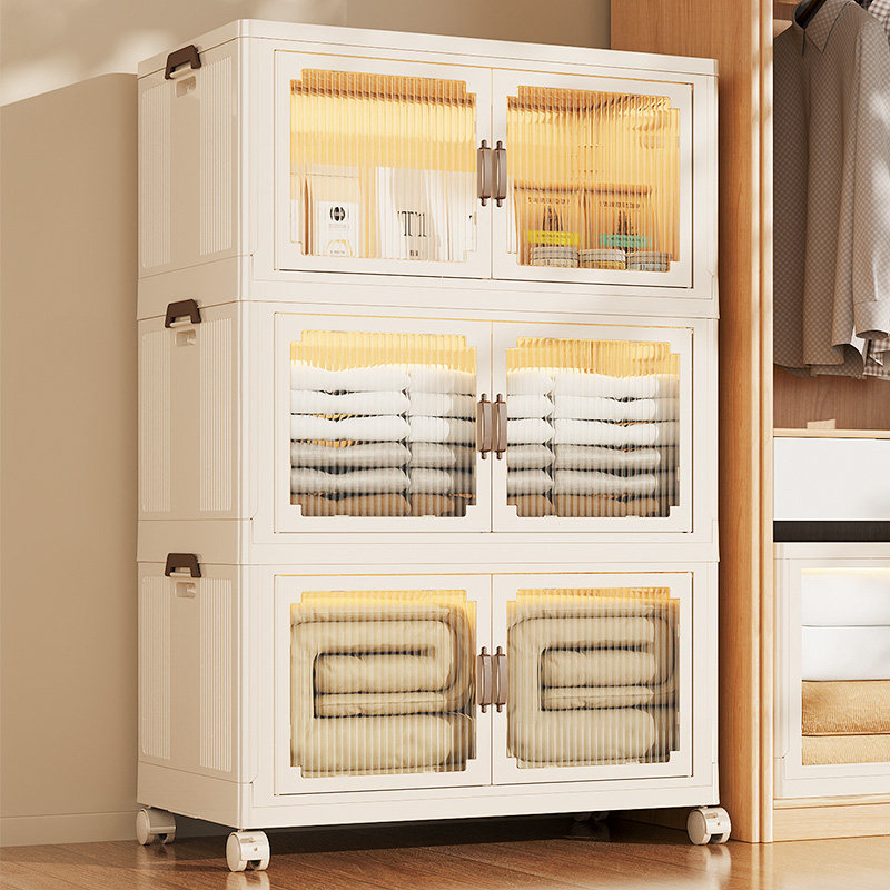 收纳柜储物柜折叠收纳箱家用客厅玩具柜子零食柜收纳盒置物柜厨房