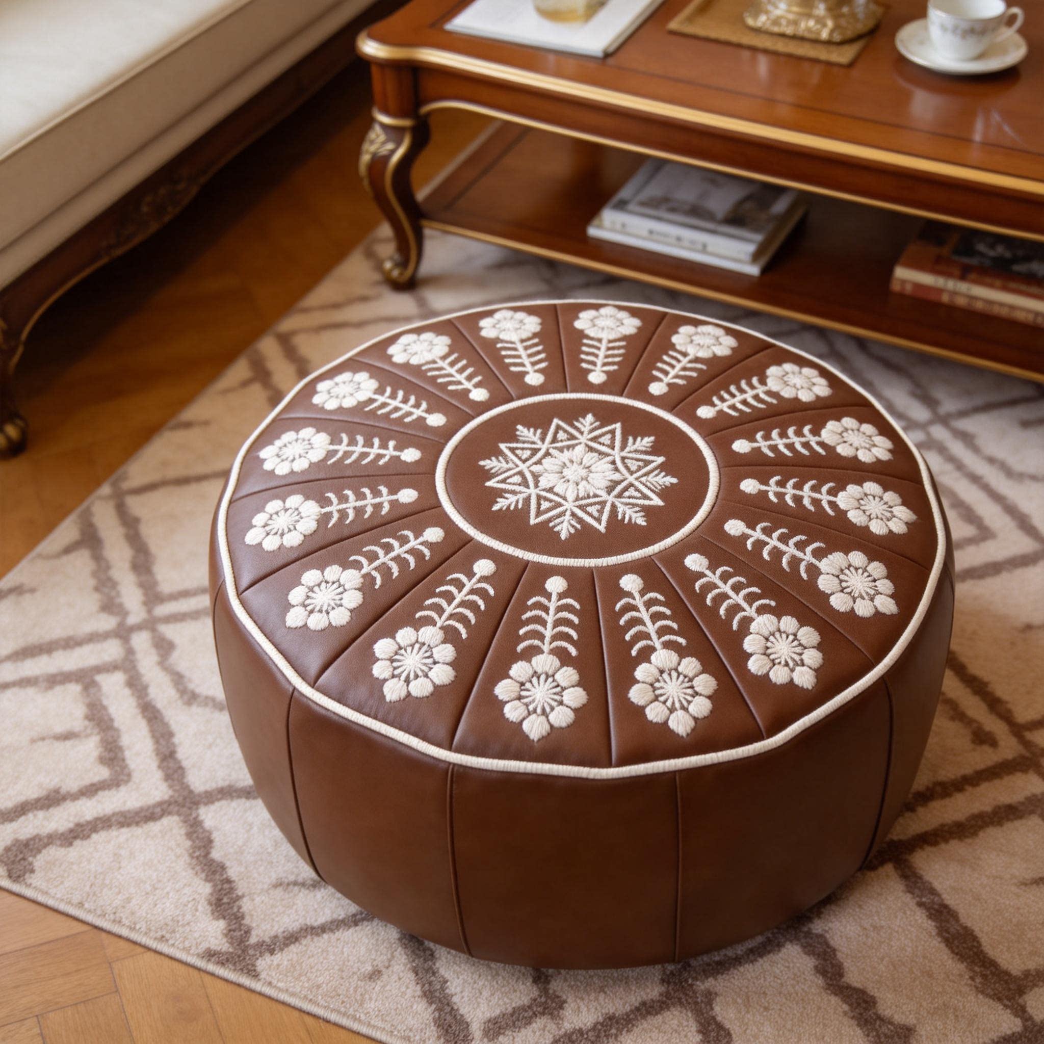 收纳凳收纳坐墩旧衣服填充沙发套客厅卧室换鞋凳矮凳皮墩墩收纳袋