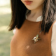 MichaelMichaud橙花小别针女西装 胸针设计感轻奢胸花实用新年礼物