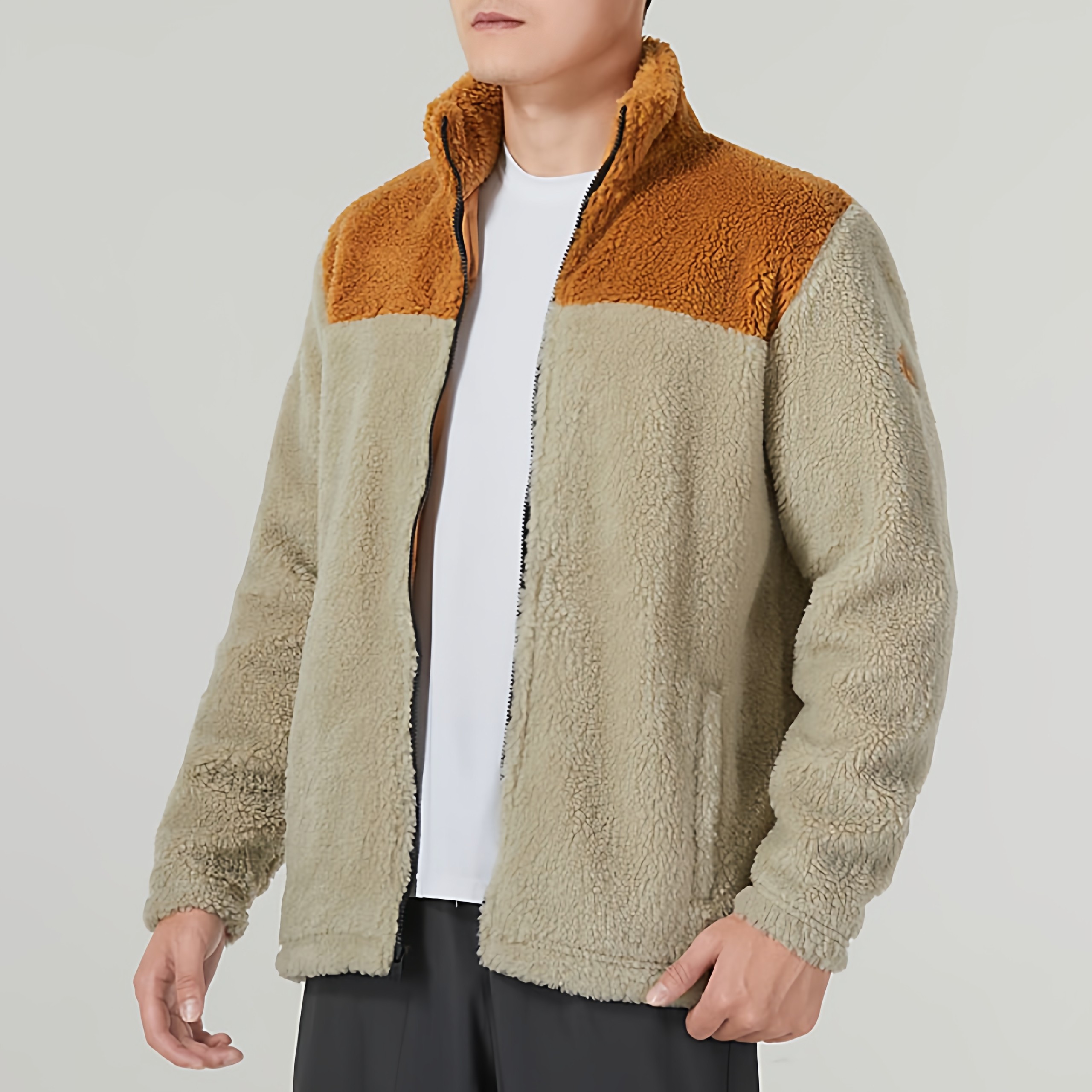 Timberland添柏岚抓绒衣男装秋冬户外旅行加绒保暖休闲摇粒绒外套