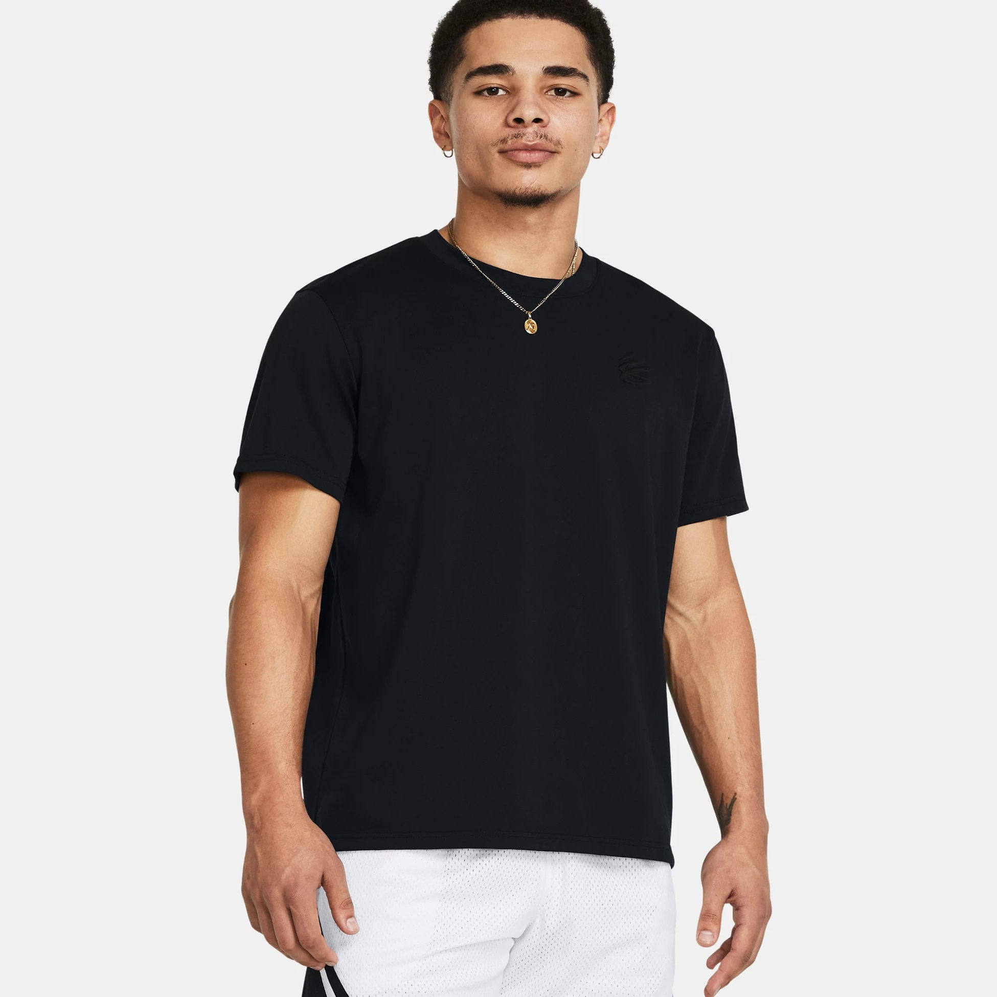 安德玛 UA 库里Curry男子夏季运动休闲篮球运动短袖T恤 1383378