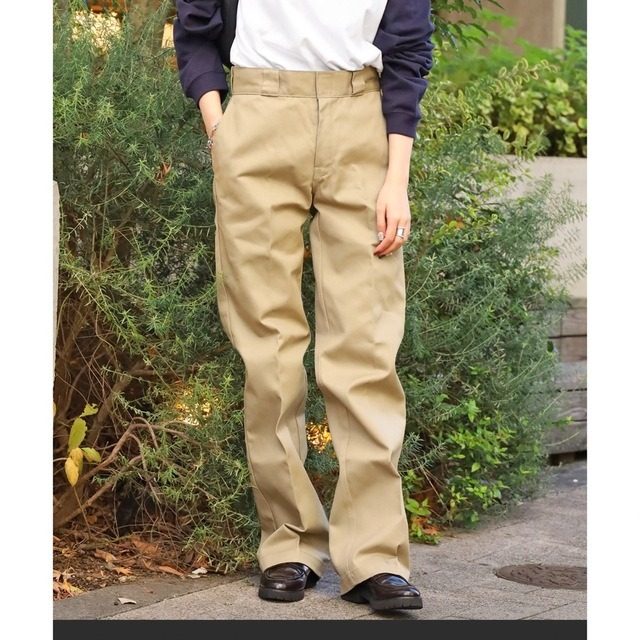 Dickies 经典款女子棉质多口袋直筒工装裤运动休闲裤 W874L