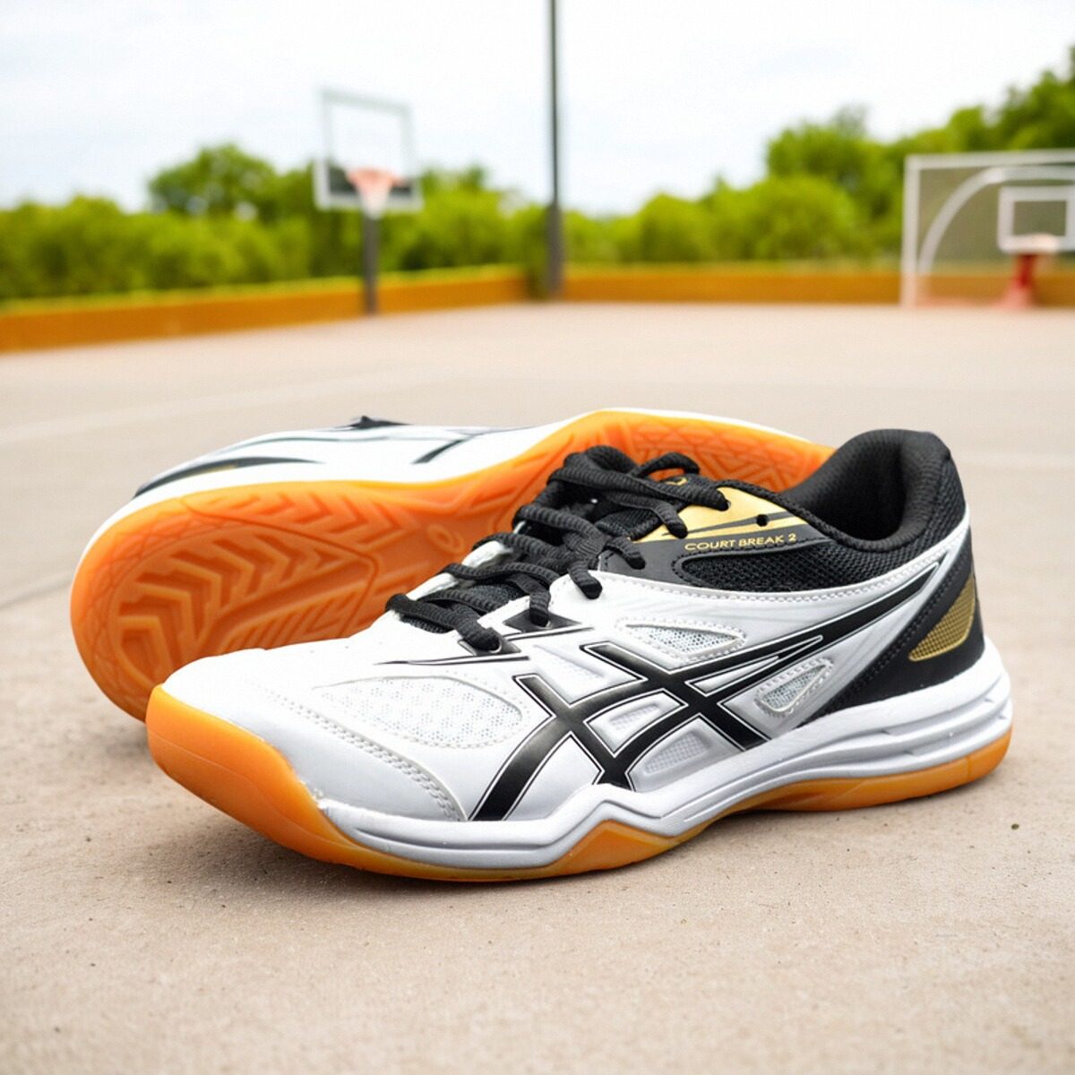 透气耐磨羽毛球鞋亚瑟士