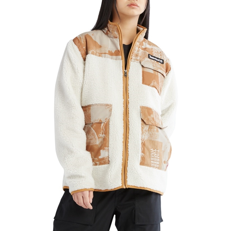 Timberland添柏岚男女抓绒衣秋冬户外旅行加绒保暖休闲夹克外套