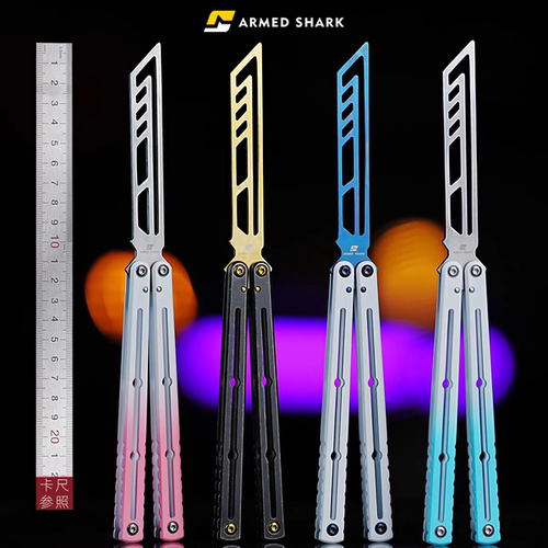 战鲨 不锈钢海妖/钢妖 新手入门蝴蝶花式训练 花式玩具安全未开刃