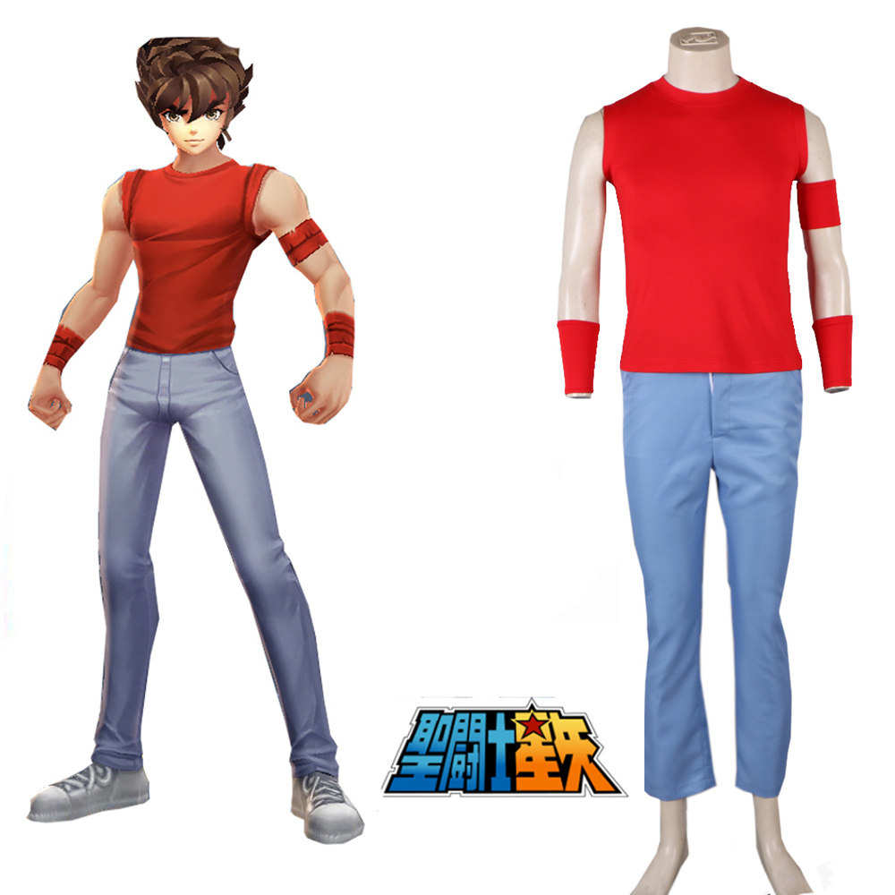 圣斗士星矢天马星座热血修炼者素衣动漫Cosplay男装定制