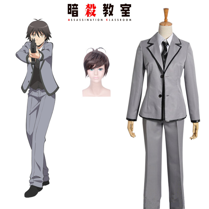 暗杀教室矶贝悠马三年e班男装西服校服动漫cosplay男装/假发另购