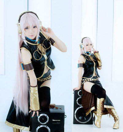 初音家族巡音露卡公式服动漫Cosplay女装定做/耳机另购