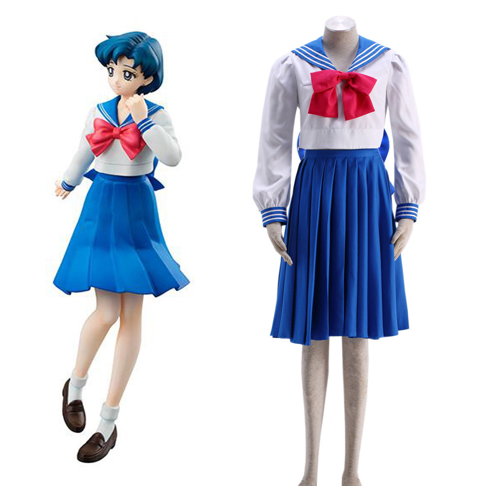 美少女战士水野亚美长袖水手服夏装动漫cosplay女装定制