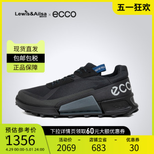 ECCO爱步男鞋2024春夏户外休闲跑步鞋健步2.1越野 822834海外现货