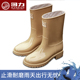回力雨鞋 套鞋 女士厚底防滑户外穿雨靴厨房洗车工作防水鞋 劳保胶鞋