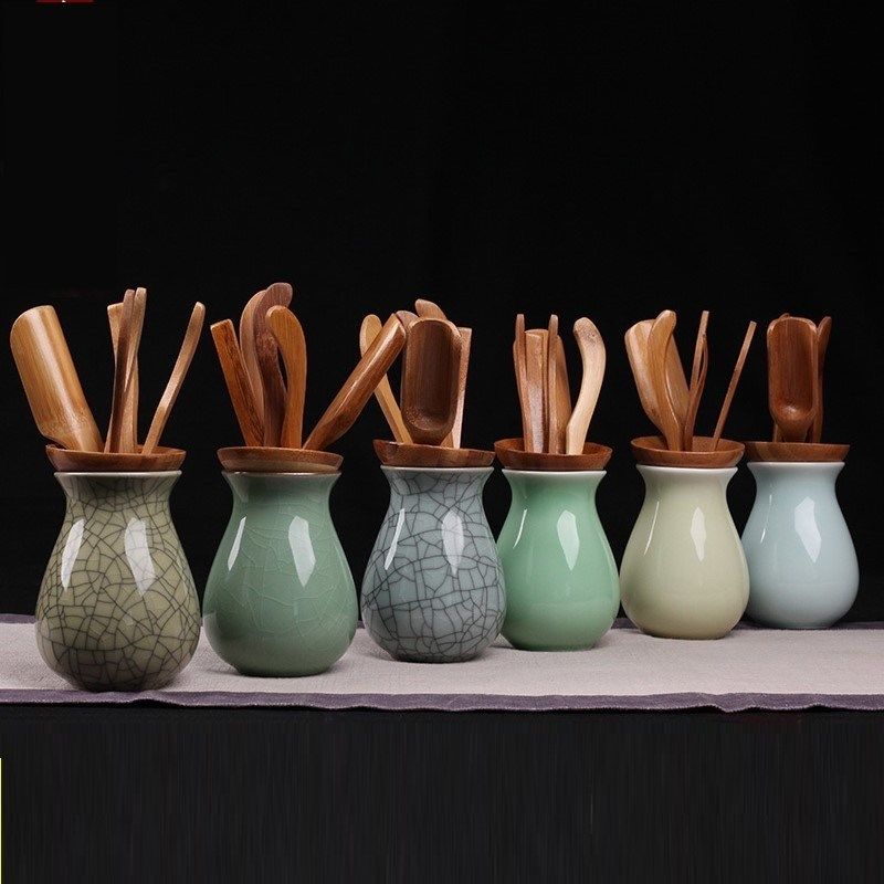 小號喝茶筒收納鑷子家用茶具茶桶功夫夾子陶瓷花木質泡茶器在類目 餐飲具, 茶具, 茶道/零配中 - 來自Buy2taobao.com提供專業的淘寶代購服務