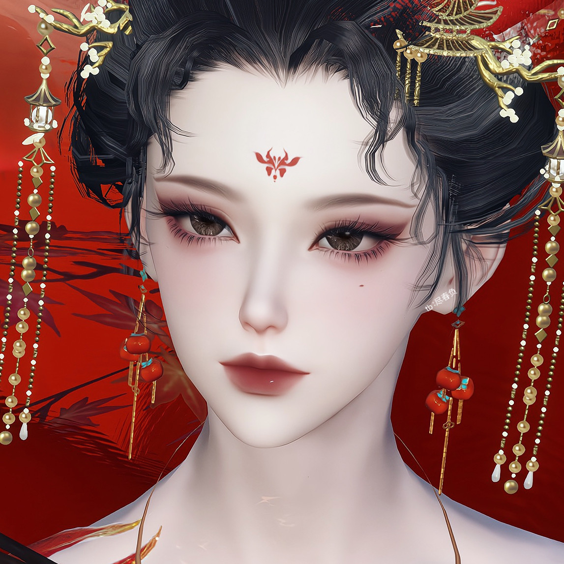 /丹仪/逆水寒手游捏脸数据女 龙吟素问九灵神相血河碎梦 富贵花