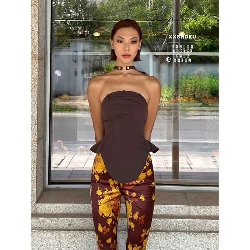 VanessaLab立体剪裁抹胸