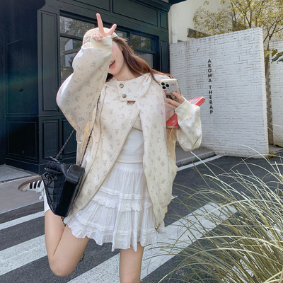 2025新款秋装独家定制双拉链兔兔印花卫衣外套2D009-2587P175K248