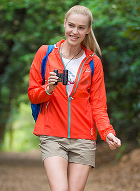 极星户外防晒服春夏皮肤衣女轻薄透气风衣防晒衣 极星 AGJC12168