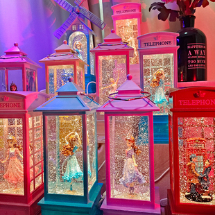 新年音乐盒生日礼物女孩送闺蜜儿童水晶球八音盒芭蕾爱莎公主飘雪