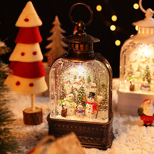 圣诞礼物雪花水晶球装饰品八音盒