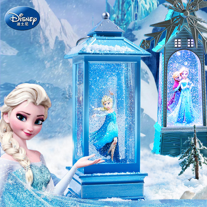 迪士尼爱莎公主冰雪奇缘生日礼物女生水晶球音乐盒八音盒艾莎儿童
