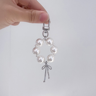 迷你手机挂件高倍高亮珍珠蝴蝶结