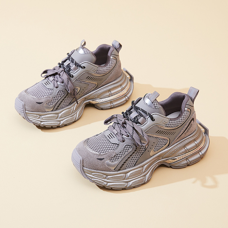 欧洲站网红老爹鞋女ins潮2024秋季新款韩版时尚潮流厚底运动单鞋