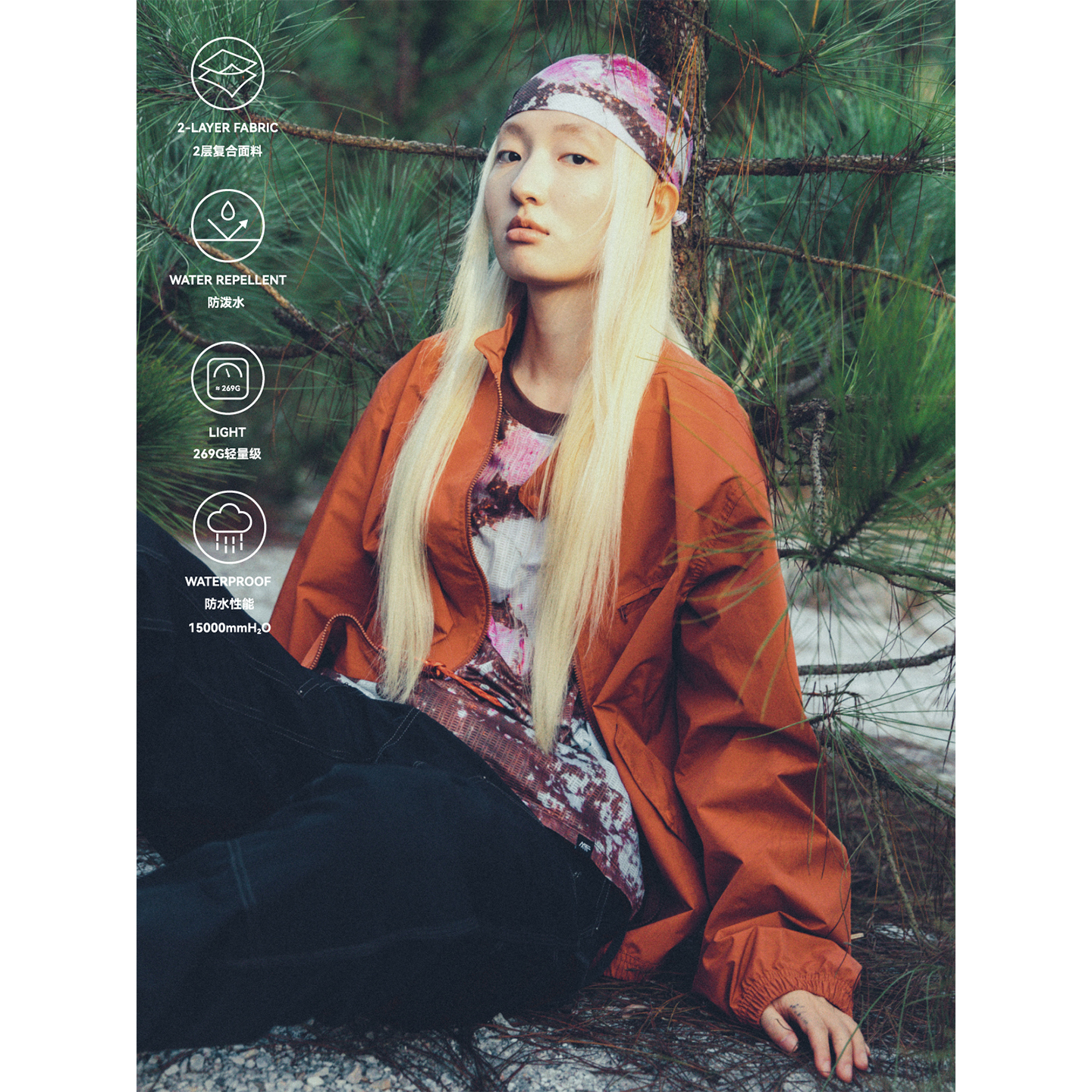 高山热防泼水透气轻量哈灵顿夹克