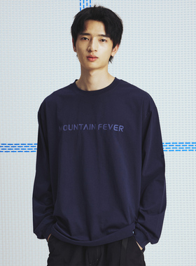 MOUNTAINFEVER AW25 SORONA面料 LOGO撞色印花 纯色长袖TEE