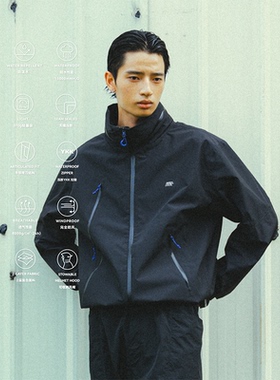 MOUNTAINFEVER AW24 2L压胶防水透气 可收纳风帽 轻量立领冲锋衣