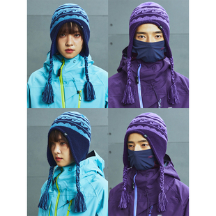 尼泊尔手编麻花 海浪提花 滑雪抓绒护耳冷帽 AW24 MOUNTAINFEVER