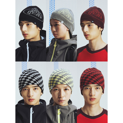 高山热羊毛混纺双面戴圆顶冷帽